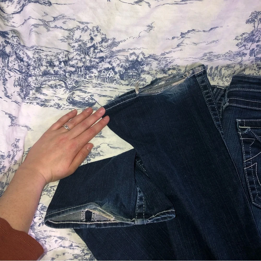 True Religion Becky Womens Black Swarovski Crystal Jeans Size 30 Beautiful. - Picture 12 of 12